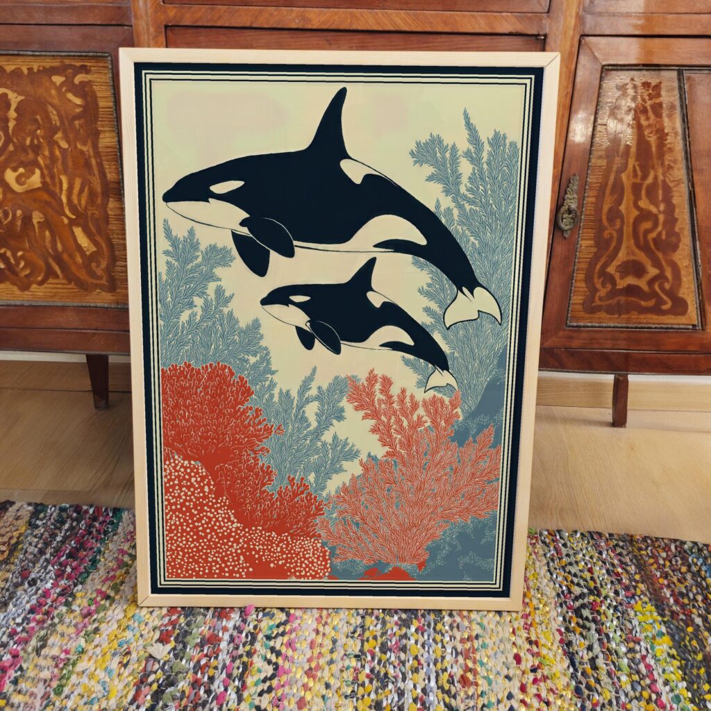 Orca Coastal Wall Art