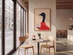 Ostrich Coffee Print