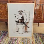 Otter Reading in the Bathroom Print