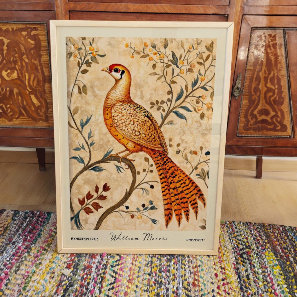 Pheasant William Morris Print