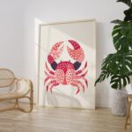 Pink Crab Print