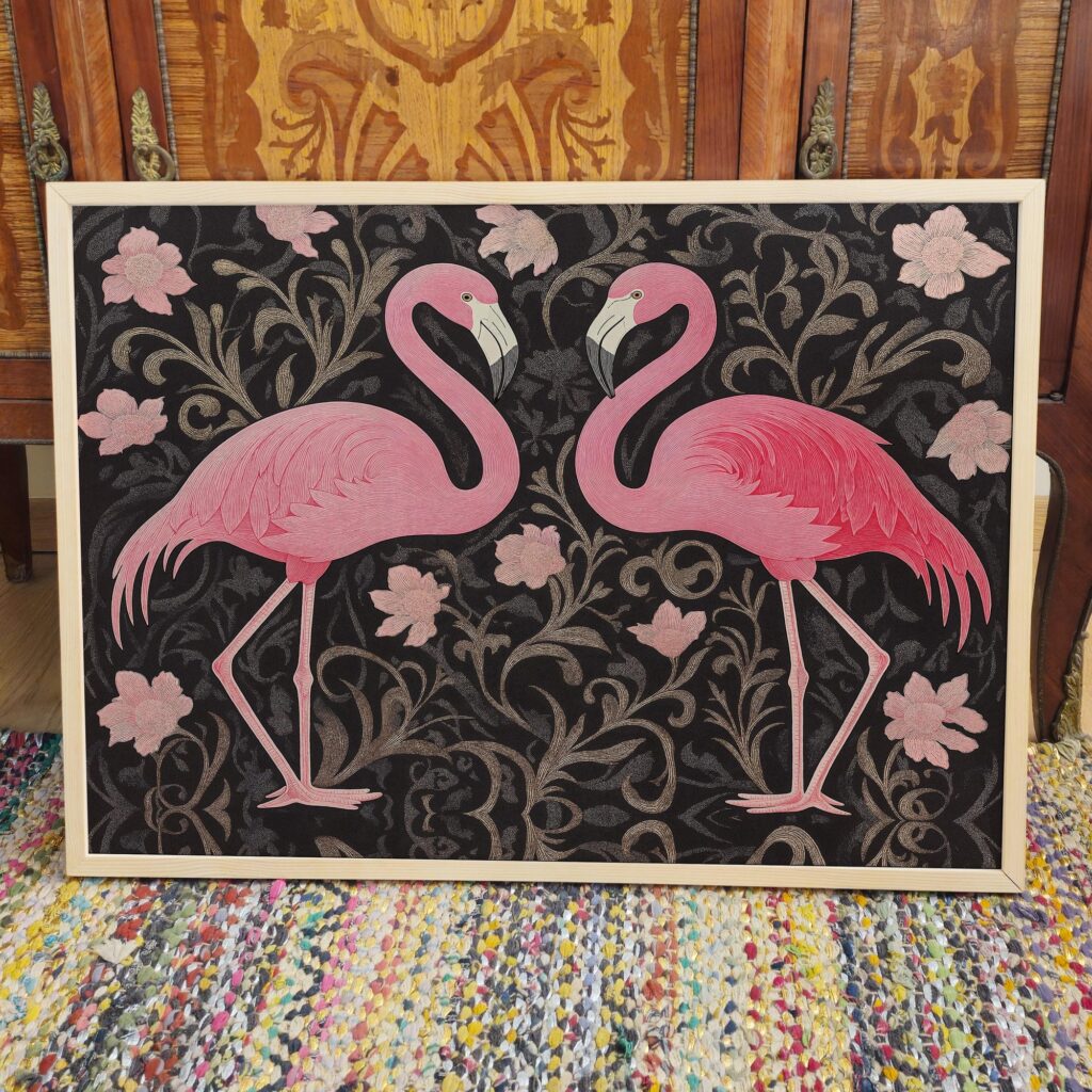 Pink Flamingo Art Print