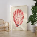 Pink Seashell Print
