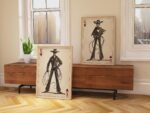 Playing Card Western Art Prints Set of 2