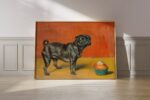 Pug and Cupcake Art Print