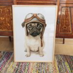 Pug Aviator Poster