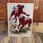 Pug Soccer Illustration Print