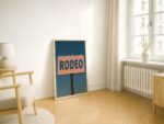 Retro Rodeo Sign Poster