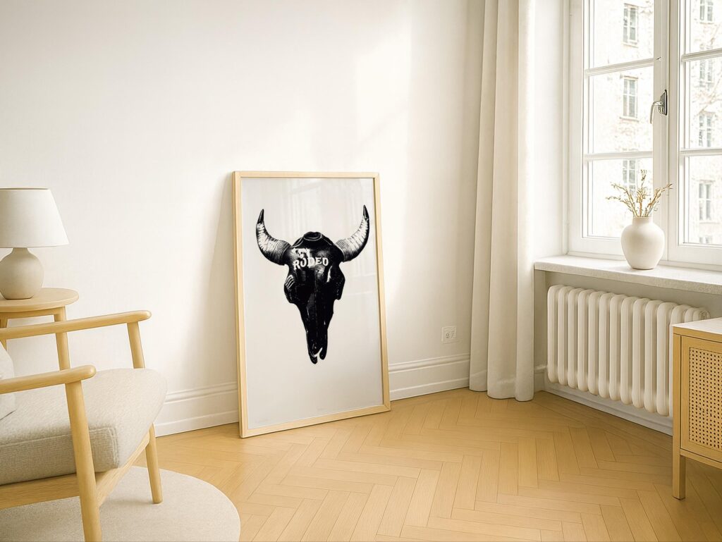 Rodeo Skull Print