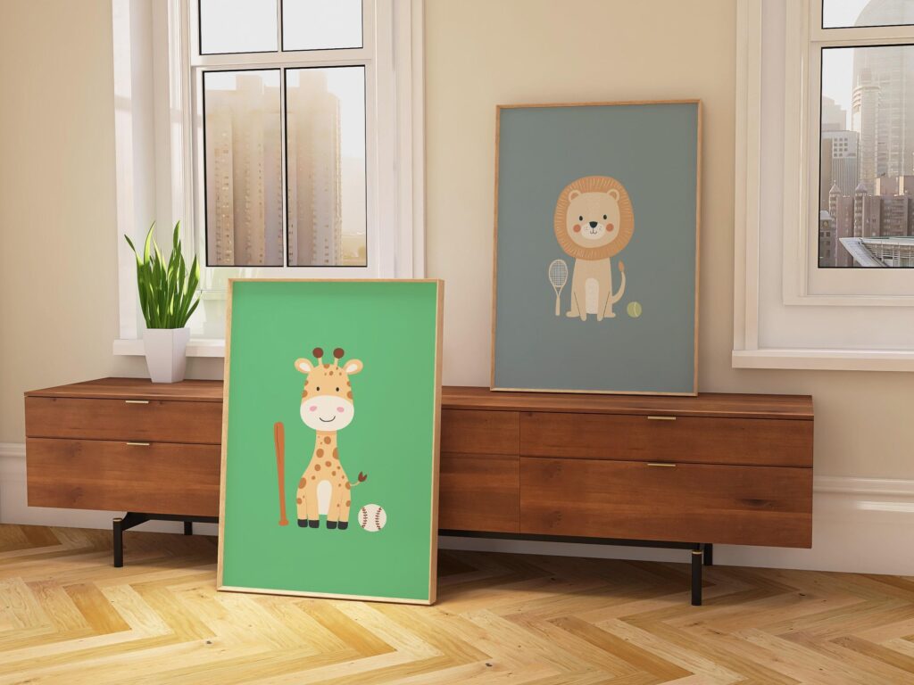 Safari Nursery Prints Set