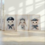 Set of 3 Nautical Animal Nursery Prints