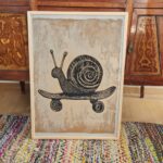 Skateboard Snail Print