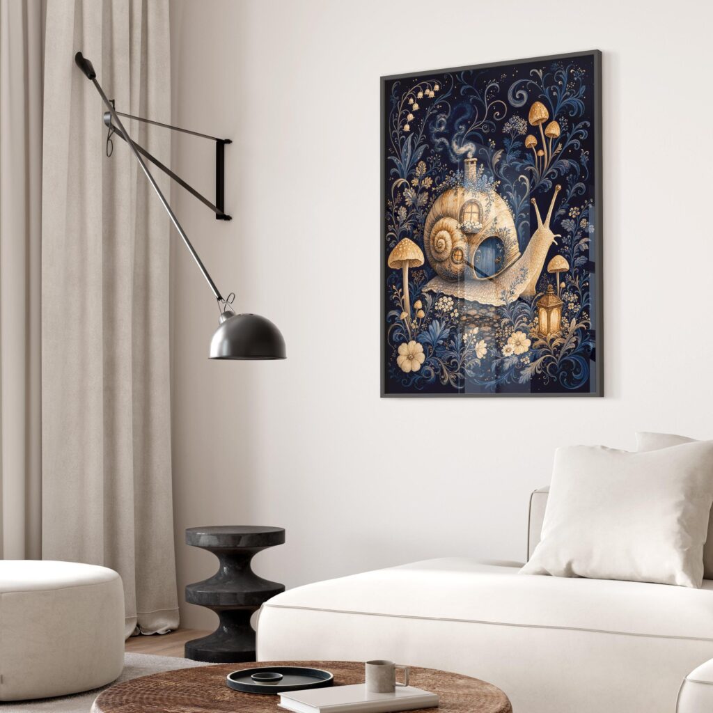 Snail Cottage Print