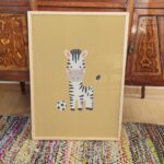 Soccer Zebra Nursery Print