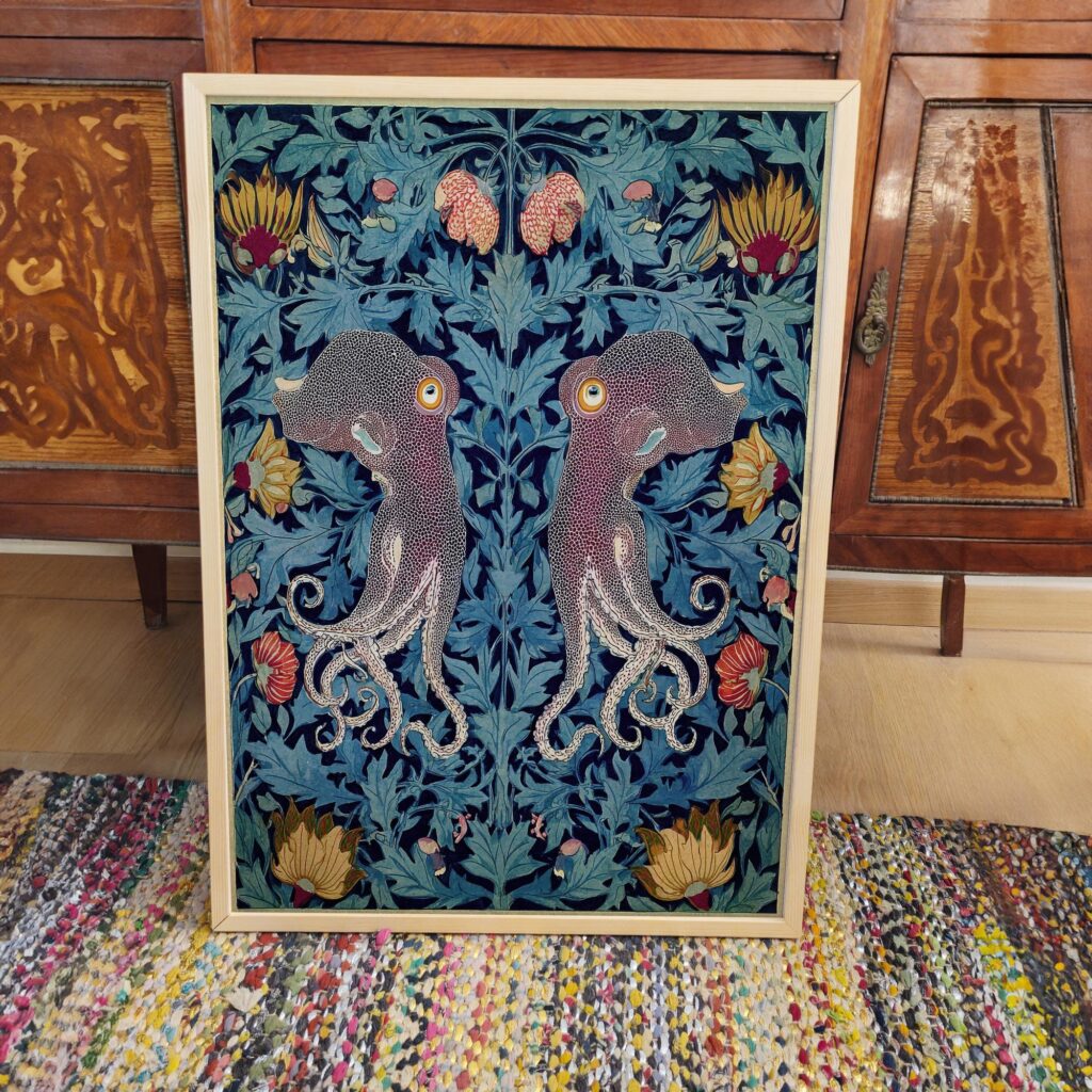 Squid Botanical Wall Art