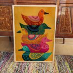 Stacked Ducks Art Print