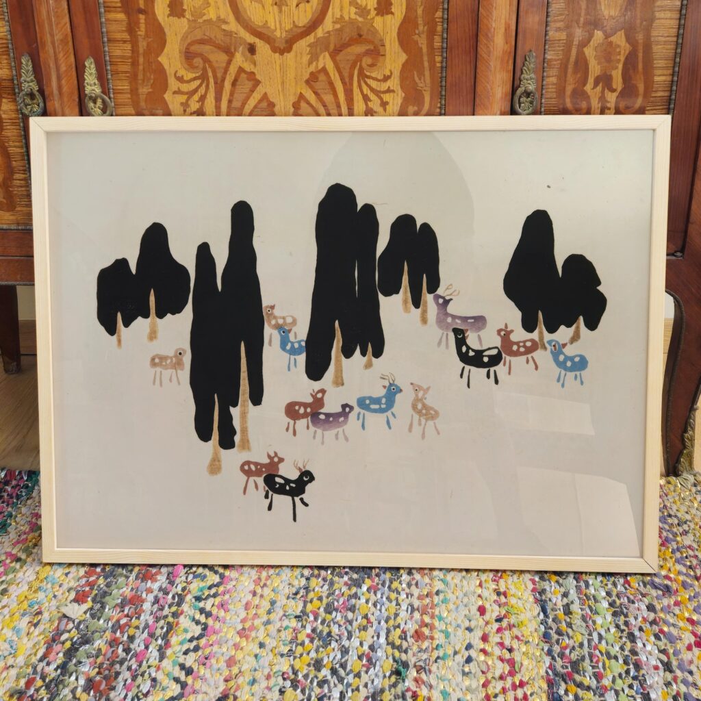 Stag and Deers Nursery Art Print