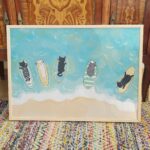 Surfing Cats Beach Print