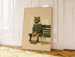 Tabby Tennis Cat Print