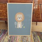 Tennis Lion Nursery Print