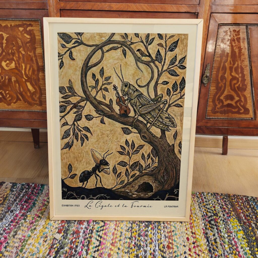 The Cicada and the Ant Art Print