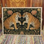 Tiger Floral Art Print