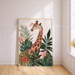 Tropical Giraffe Art Print