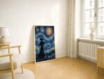 Van Gogh Starry Night Cowgirl Print