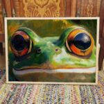 Vibrant Frog Eyes Wall Art