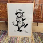 Vintage Cat Illustration Prints Set