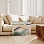 Vintage Flamingo Art Deco Print