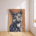 Vintage German Shepherd Print
