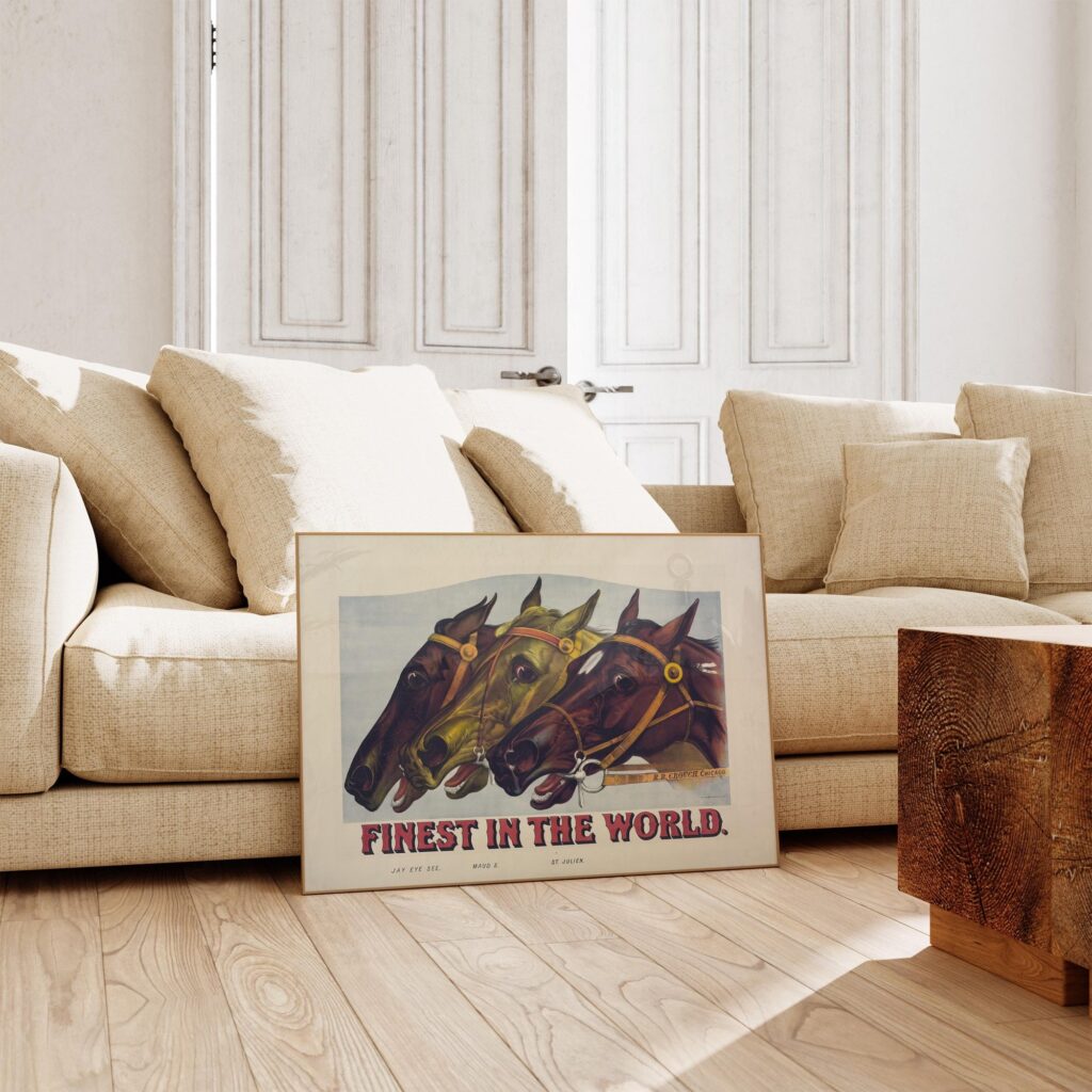 Vintage Horse Racing Print