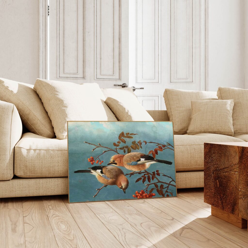 Vintage Jay Bird Print