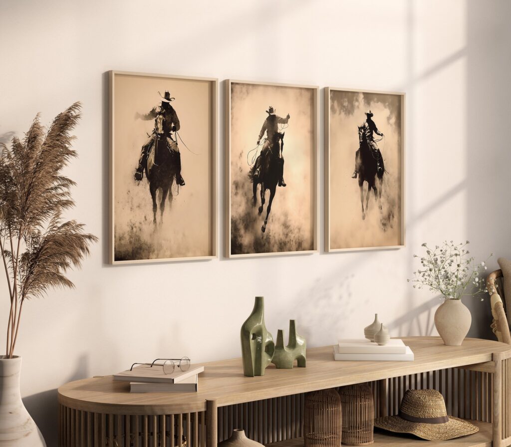 Vintage Rodeo Prints Set