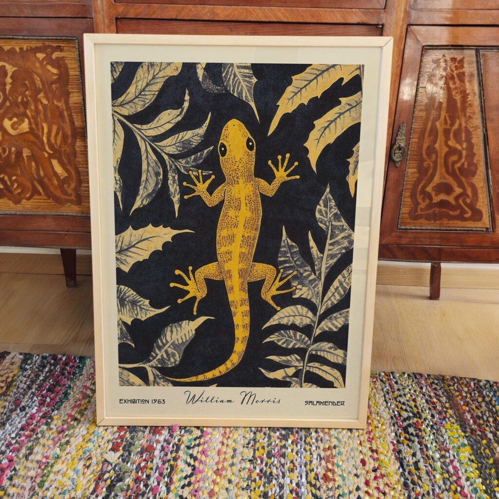 Vintage Salamander Art Print