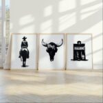 Western Prints Set of 3