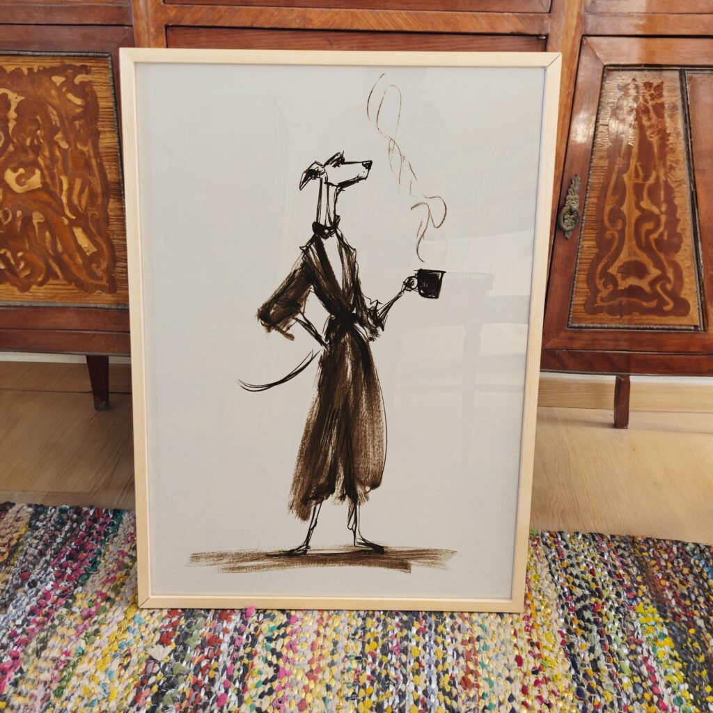 Whippet Coffee Art