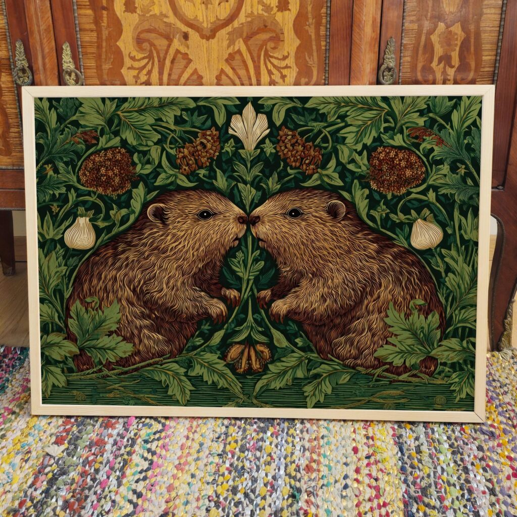 William Morris Beavers Botanical Art Print