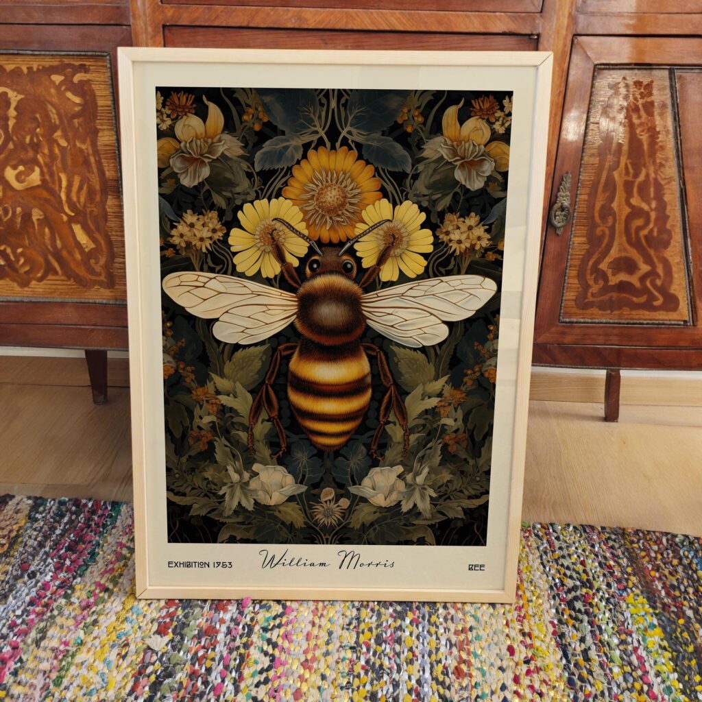 William Morris Bee Art Print