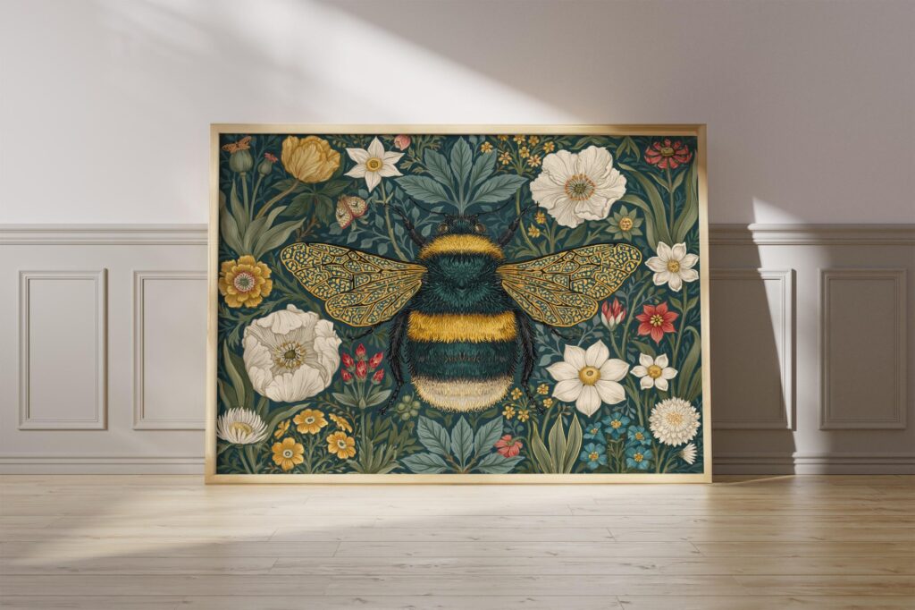 William Morris Bumblebee Print