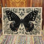 William Morris Butterfly Vintage Botanical Art Print