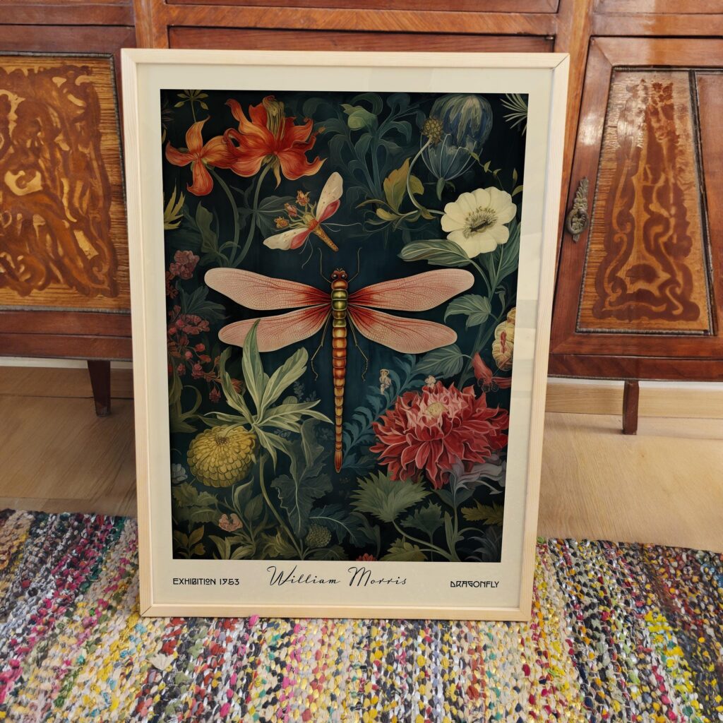 William Morris Dragonfly Print
