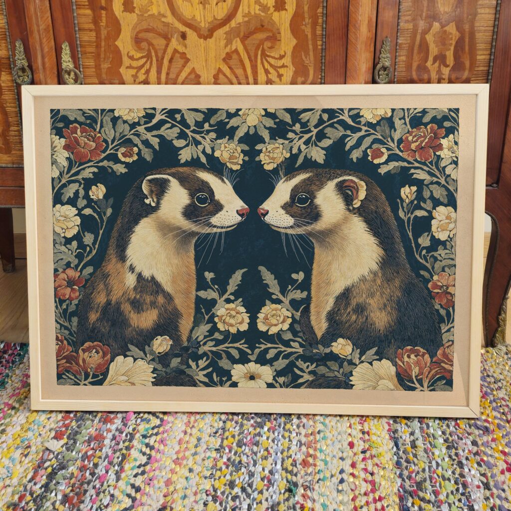 William Morris Ferret Art Print