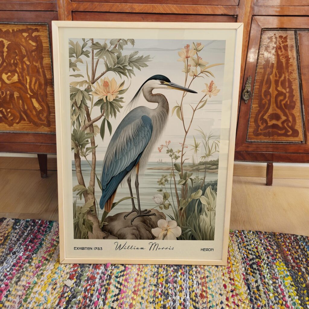 William Morris Heron Art Print