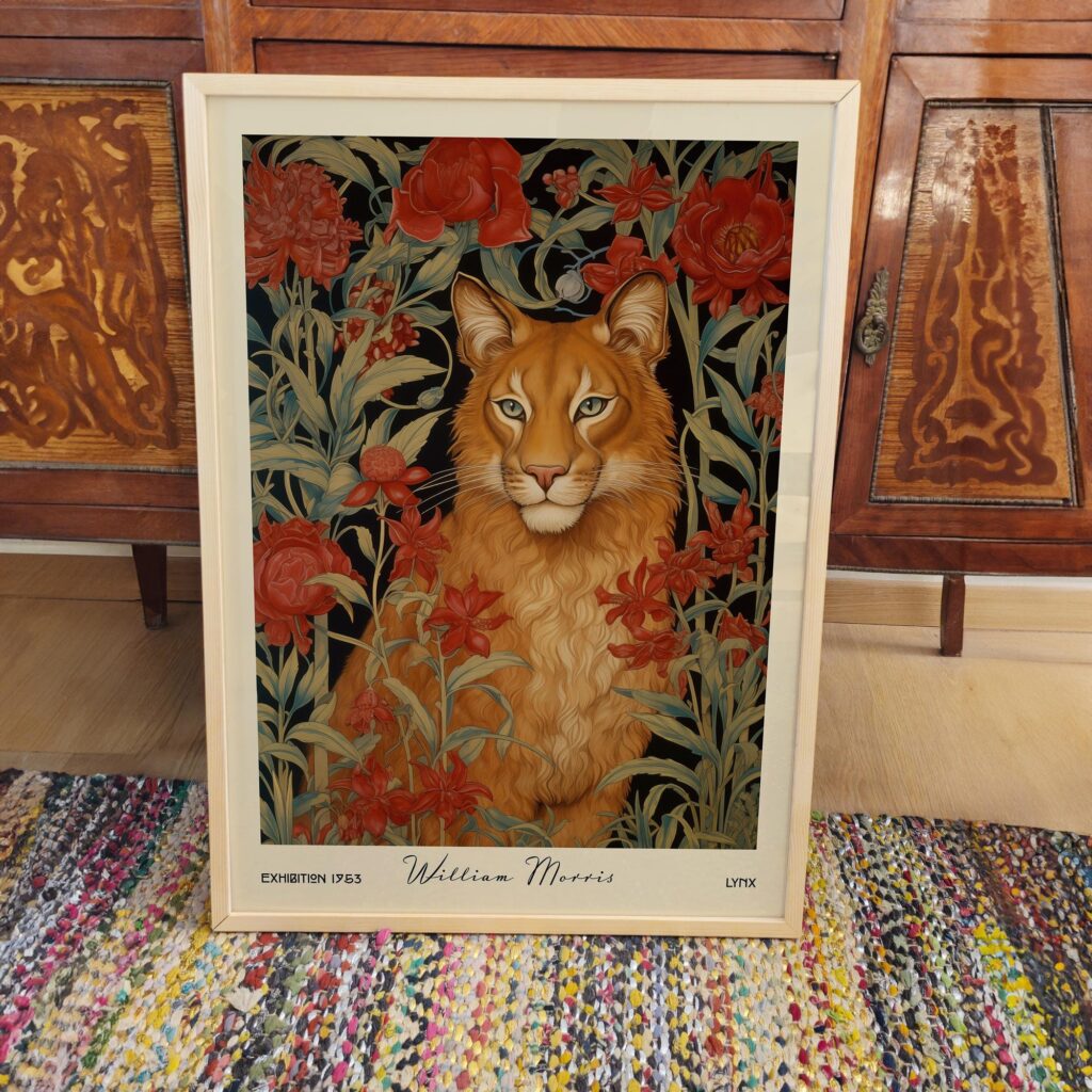 William Morris Lynx Art Print