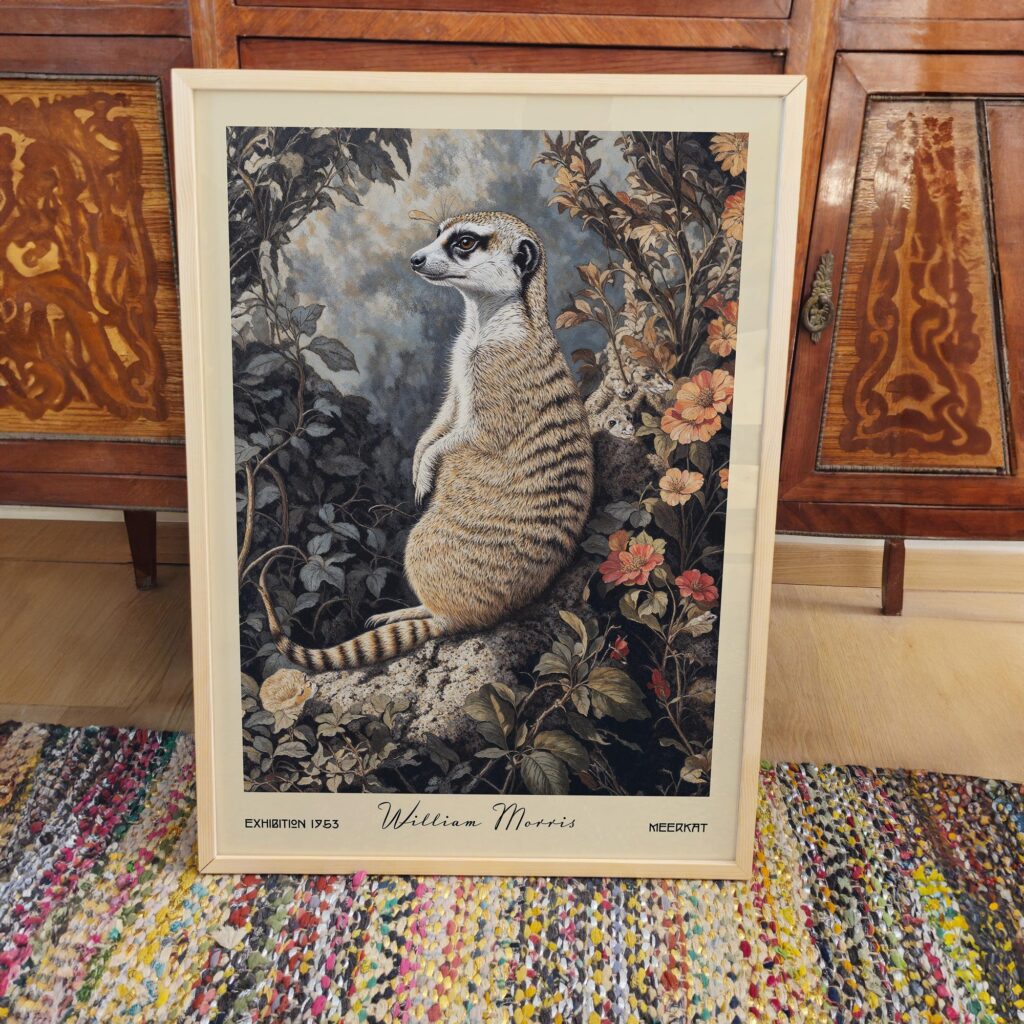 William Morris Meerkat Art Print
