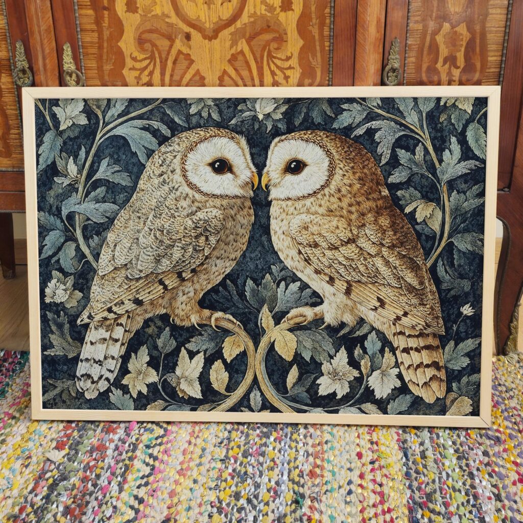 William Morris Owl Art Print