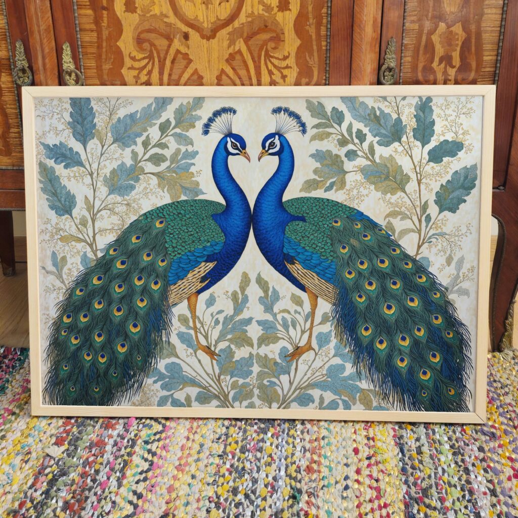 William Morris Peacock Poster