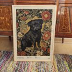 William Morris Pug Art Print